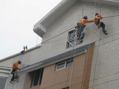 外墙防水工程中窗框周边施工方案